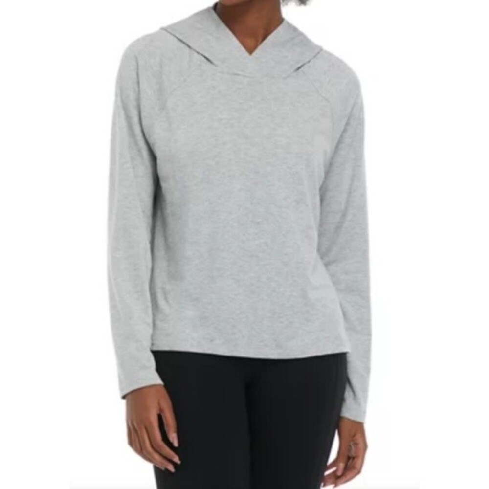 RBX French Terry Cropped‎ Crossover Neck Hoodie